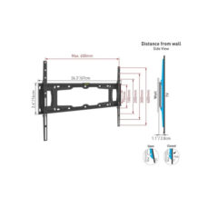 Soporte de Pared Barkan E400+ para Pantalla Fijo/Curvo/Plano 32 - 90 - hasta 60Kg, Negro