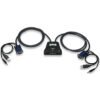 151245 Mini Switch KVM de 2 puertos - 2 puertos, USB, Con soporte de audio