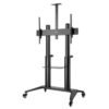 462341 Soporte de aluminio para TV de ultra alta resistencia con ruedas: Soporta una pantalla de 70 pulgadas a 120 pulgadas de hasta 140 kg (308 lbs.) - inc