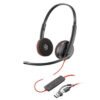 HP Poly Blackwire 3220 - USB-C con adaptador USB-C/A, Alambricos, Binaural