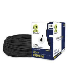 Bobina UTP - Exterior, Doble Forro BROBOTIX 176122, 100 m, Negro, Exterior, Cat6, CCA