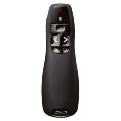 APUNTADOR Y PRESENTADOR LÁSER BROBOTIX R400 - Negro, Inalámbrico/USB, 57 g, 15 m