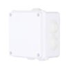 Caja Plástica 100X100X70 Sello de Goma IP65 BROBOTIX 6007112 - Color Blanco