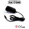 SAXXON PSU1202E - Fuente de Poder Regulada de 12 Vcc 2 Amperes/ Con Cable de 1.2 Metros/ Conector Macho/ Especial para Camaras de CCTV/ Usos Multiples -