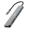 Hub 7 en 1 Stylos USB C Gris -