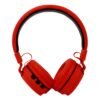 AUDIFONOS OVER-EAR BLUETOOTH NBH-05 MEGA BASS RADIO FM MICRO SD 3.5MML MANOS LIBRES RUBBERIZED ROJO -