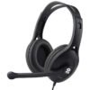 Diadema con Micrófono - Negro, Alámbrico, 3.5mm, Ajustable, Almohadillas acolchadas, C/Control de Volúmen, BRobotix, 651305