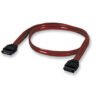 340700 Cable de datos SATA - 7 pines macho a macho, 50 cm, Rojo