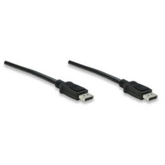 Cable Displayport MANHATTAN 307093 - 3 m, DisplayPort, DisplayPort, Negro