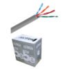 SAXXON OUTP5ECCA100G- Bobina de Cable UTP Cat5e/ 100 Metros/ CCA/ Color Gris/ Uso Interior/ Cert ISO9001/ UL 444/ RoSH/ ANSI/ TIA/ EI-568B -