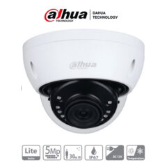 DAHUA HAC-HDBW1500E-28 - Cámara Domo de 5 Megapixeles Antivandalica/ Lente de 2.8mm/ 111 Grados de Apertura/ IR de 30 Mts/ IP67/ IK10/ -