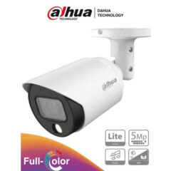DAHUA HAC-HFW1509T-A-LED - Cámara Bullet Full Color de 5 Megapixeles/ Lente de 3.6 mm/ Micrófono Integrado/ Leds para 20 Metros/ Metalica/ IP67 -