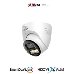 Cámara DAHUA  HAC-HDW1200TQ-IL-T - cámara domo de 2 megapíxeles, HDCVI Xplus, iluminador dual inteligente, audio bidireccional, apertura de 111°, iluminació