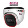 Camara domo IP 4 MP - Lente 2.8mm (96°), de dia detecta hasta 60 mts/Reconoce:12 mts/Idetifica: 6 mts, IR hasta 20 mts, RF, microfono, CheckPoint, IP67