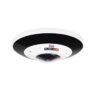 Cámara fisheye IP 6 MP - Lente 1, 65 mm (360° for Ceiling Mount / 180° For Wall Mount), de dia detecta hasta 90 mts, DDA, microfono, WDR, IP67