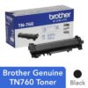 Tóner Brother TN760 - negro, rendimiento aproximado 3, 000 páginas, para equipos DCPL2551DW.