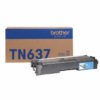 Tóner Brother Valor TN637C cian - rendimiento aproximado 10, 000 páginas, compatible con HLL8570CDW, MFCL8730CDW, MFCL8970CDW