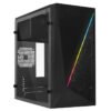 Gabinete  ACTECK KIOTO GC460 RGB ESSENTIAL - Gabinete, Micro-ATX, Mini-ITX, Negro, 500 W