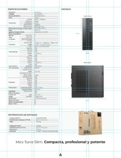 Alternative view of Gabinete Mini Torre Slim ONEX GS450 ACTECK  Factor Micro ATX- Mini ITX - Lector de tarjetas SD