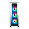 Gabinete COOLER MASTER  MB520-WGNN-S01 MasterBox MB520 ARGB con Ventana - panel frontal de vidrio templado, tres ventiladores CF120 ARGB incluidos
