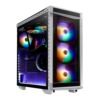 Gabinete XPG Battlecruiser RGB White  RGB Sync  Cristal Templado  E-ATX - Color Blanco -