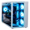 GABINETE GAMING NACEB WHITE NOVA  NA-0633 CRISTAL TEMPLADO - MICRO, MII, ATX; USB 3.0 Y TIPO C