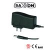 SAXXON PSU1201E - Fuente de Poder Regulada de 12 Vcc 1 Amper/ Conector Macho/ Especial para Camaras de CCTV/ Usos Multiples -