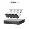 Kit DAHUA KITXVR1B04H-I4B2A51-U - Kit de 4 Cámaras metálicas 5 MP Lente de 2.8mm y un DVR Cooper-I WizSense - 4 Canales + 1 IP o Hasta 5 Canales IP