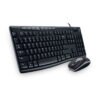 Kit de Teclado y Mouse LOGITECH MK200 - Estándar, Negro, 1000 DPI