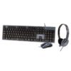 Kit de Teclado - Mouse y Diadema con Micrófono Integrado Alámbrico | PERFECT CHOICE