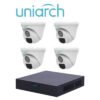 Kit de videovigilancia UNIARCH XVR301-04F/4*UAC-T112-F28 - 4, 1920 x 1080 Pixeles