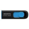 Memoria USB ADATA UV128 - Negro, 64 GB, USB 3.2 (retrocompatible con 3.0 y 2.0), 100 MB/s, 40 MB/s