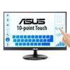 Monitor ASUS VT229H - táctil, 22 (21.5 visibles) FHD (1920x1080), con 10 puntos, IPS, ángulo de visión de 178°, Flicker free, Low Blue Light, sin marco