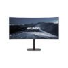 Monitor Gaming - Curvo, LED, HYUNDAI 34 Pulgadas  HT34CGMBK01, Resolucion  3440x1440, 180Hz Negro