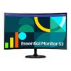 Monitor Samsung 27 Pulgadas Essential - FHD, Curvatura 1800R, 75Hz, 4ms, color Negro, LS27D360GALXZX