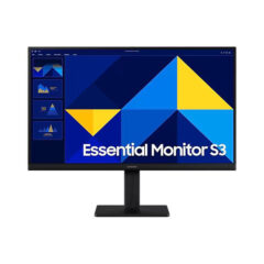 MONITOR SAMSUNG 22 PULGADAS - Essential S3, S30GD, IPS, FHD, PLANO, 100Hz, 5ms, LS22D300GALXZX