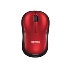 Mouse LOGITECH M185 - Rojo, 3 botones, RF inalámbrico, Óptico, 1000 DPI