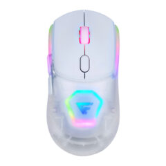 MOUSE GAME FACTOR MOW700 INALÁMBRICO - CARCASAS INTERCAMBIABLES, 2.4G+BT, PIXART 3395, 26, 000 DPI, RGB, BLANCO