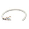 Bobina de cable de red UTP - 334136, 100  Cobre, Solida, 305m, CAT 6, Color Gris, 4 pares, 23AWG