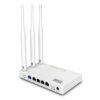 Netis Router Inalambrico N300 (WF2409E) - 5 puertos (1 WAN, 4 LAN 100 Mbps), WIFI 4, 300 Mbps, Router, AP, WISP, Repetidor, 3 Antenas 5 dBi, Multi SSID
