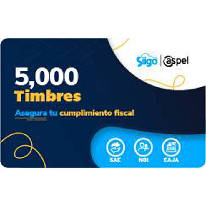 Timbres Fiscales ASPEL Paquete de 5000 Timbres FACTE/5000 (Electrónico) -
