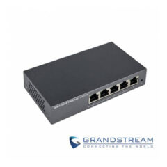 Switch No administrable - 5 puertos Gigabit, 4 puertos PoE 802.3 af/at, 30W máximo por pto., gabinete metálico para escritorio o pared.