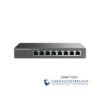 Switch No administrable - 8 puertos Gigabit, 4 puertos PoE 802.3 af/at, 30W máximo por pto., gabinete metálico para escritorio o pared.
