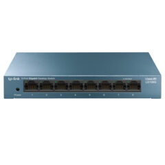 SWITCH DE 8 PUERTOS GIGABIT TP-LINK LS108G PARA ESCRITORIO PLUG AND PLAY CON CARCASA DE ACERO -