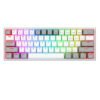 Teclado Mecánico Redragon Fizz Pro White/Gray - Inglés, Blanco y Gris