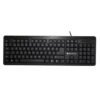 Teclado alámbrico Grimly TechZone - con conexión USB, 104 teclas tipo QWERTY, 1 año de garantía.