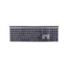Teclado HEFESTOS recargable con conexión Bluetooth TECHZONE TZACTCB01 color plata - QWERTY. Compatibilidad: Windows, Android y MacOS.