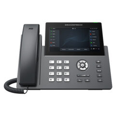 Teléfono IP Profesional Carrier de 12 líneas con 6 cuentas SIP - WiFi, Bluetooth, Pantalla táctil 7 pulgadas, GDMS, Gigabit con Poe
