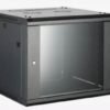 Gabinete para Montaje en Pared - Piso - Puerta de Cristal Templado, Cuerpo Fijo, 6 Unidades de Rack, 19 PULGADAS