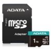 Micro Secure Digital ADATA microSDXC/SDHC UHS-I U3 V30 1TB Clase 10 (A2) - Velocidad de lectura / escritura hasta 100/85 (MB/s) AUSDX1TUI3V30SA2-RA1